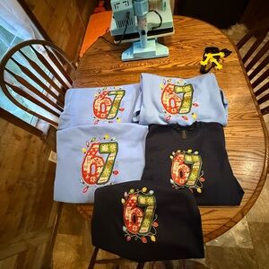 Gildan Kids Sweatshirts - Light Blue and Black